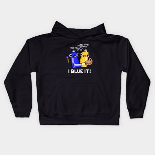 I Blue It Cute Artist Paint Pun Kids Hoodie